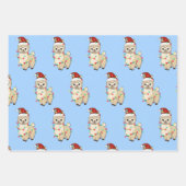 Feuille De Papier Cadeau Festif mignon Animaux Noël (Devant 2)