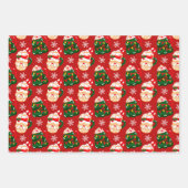 Feuille De Papier Cadeau Festif Noël Père Noël Cocoa (Devant 2)