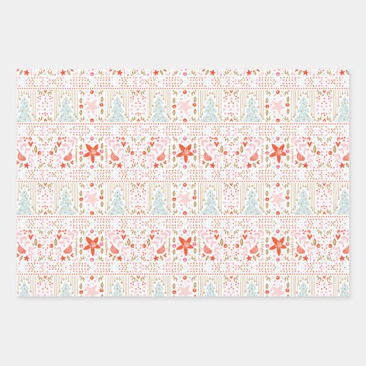 Feuille De Papier Cadeau Festif Pretty Christmas (Devant 2)