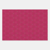 Feuille De Papier Cadeau Festif rose et vert Vibrant géométrique (Devant 2)