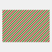 Feuille De Papier Cadeau Festif rouge, blanc, vert Motif style Noël (Devant 2)