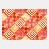 Feuille De Papier Cadeau Festive Abstrait Art Motif Noël (Devant 2)