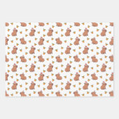 Feuille De Papier Cadeau Festive Capybara Noël (Devant)