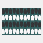 Feuille De Papier Cadeau Festive de Motif géométrique (Devant)