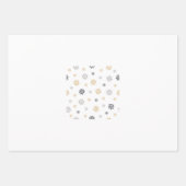 Feuille De Papier Cadeau Festive Doodles Noël (Devant 3)