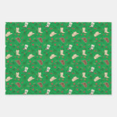 Feuille De Papier Cadeau Festive Holiday Cowboy Rodeo Motif (Devant 3)