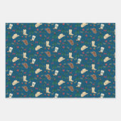 Feuille De Papier Cadeau Festive Holiday Cowboy Rodeo Motif (Devant 2)