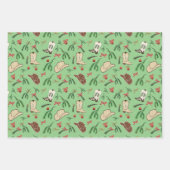 Feuille De Papier Cadeau Festive Holiday Cowboy Rodeo Motif Sage (Devant 3)