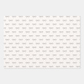 Feuille De Papier Cadeau Festive Modern Black and Beige  (Devant 2)