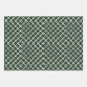 Feuille De Papier Cadeau Festive Modern Green and Beige Christmas (Devant 3)