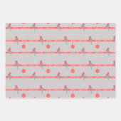Feuille De Papier Cadeau Festive Modern Red Cardinal Christmas (Devant)