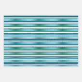 Feuille De Papier Cadeau Festive moderne Abstrait Motif rayé (Devant 2)