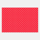 Feuille De Papier Cadeau Festive Red Snowflakes Holly et Berries (Devant 3)