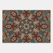 Feuille De Papier Cadeau Fête Abstraite : Festive sans couture (Devant 3)