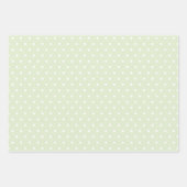 Feuille De Papier Cadeau Fête bébé garçon à pois (Devant)