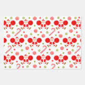 Feuille De Papier Cadeau Fête créative de meneuse de claque (Devant)