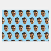 Feuille De Papier Cadeau Fête d'anniversaire de Bachelorette avec découpe d (Devant 2)