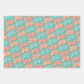 Feuille De Papier Cadeau Fête d'anniversaire hippie super (Devant 2)