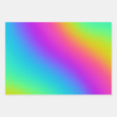 Feuille De Papier Cadeau Fête d'anniversaire Rainbow Ombres (Devant 2)