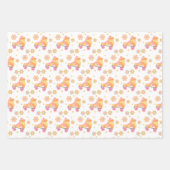 Feuille De Papier Cadeau Fête d'anniversaire Roll Girl Roller Skating (Devant)