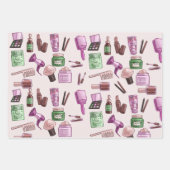 Feuille De Papier Cadeau Fête d'anniversaire spa de beauté (Devant 2)