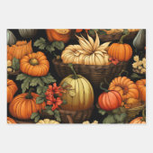 Feuille De Papier Cadeau Fête d'automne (Devant 2)