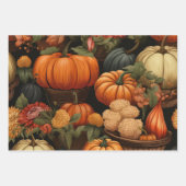 Feuille De Papier Cadeau Fête d'automne (Devant)