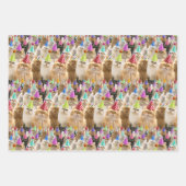 Feuille De Papier Cadeau Fête de chats (Devant)