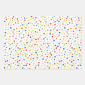 Feuille De Papier Cadeau Fête de Confetti (Devant 2)