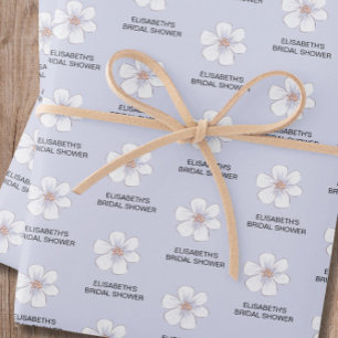 Feuille De Papier Cadeau Fête de mariage florale violette