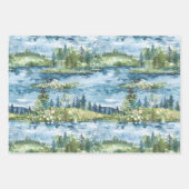 Feuille De Papier Cadeau Fête de Mariage Libellule Bleue (Devant 3)