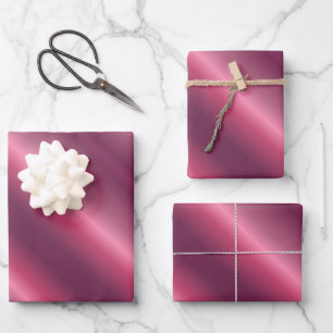 Feuille De Papier Cadeau Fête de Noël Anniversaire Bordeaux Brillant