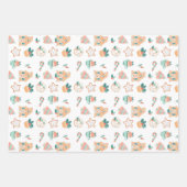 Feuille De Papier Cadeau Fête de Noël Fantaisiste (Devant)