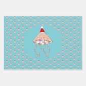 Feuille De Papier Cadeau Fête de Noël Jellyfish Custom (Devant)