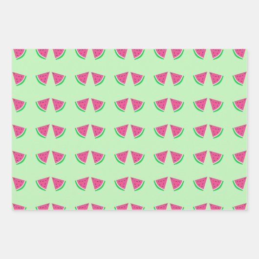 Feuille De Papier Cadeau Fête de pastèque (Devant)