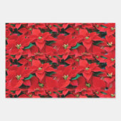 Feuille De Papier Cadeau Fête de Poinsettia (Devant 3)