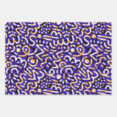 Feuille De Papier Cadeau Fête des Doodles (Devant 2)