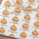 Feuille De Papier Cadeau Fête des mariées Citrouille d'automne<br><div class="desc">Enveloppez vos cadeaux dans le charme saisonnier avec notre papier d'enveloppement de Fêtes des mariées Citrouilles d'automne! Doté d'adorables citrouilles d'aquarelle, de fleurs d'automne et de tons chauds et rustiques, ce papier d'emballage ajoute une touche d'automne festive à vos cadeaux de douche nuptiale. Que ce soit pour donner des ustensiles...</div>