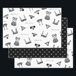 Feuille De Papier Cadeau Fête des mariées de lingerie de script de pinceau<br><div class="desc">Une partie d'une belle collection de Fêtes des mariées Lingerie!</div>
