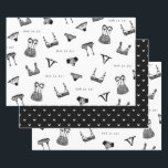 Feuille De Papier Cadeau Fête des mariées de lingerie de script de pinceau<br><div class="desc">Une partie d'une belle collection de Fêtes des mariées Lingerie!</div>