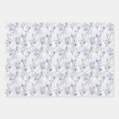 Feuille De Papier Cadeau Fête des mariées florale de lavande (Devant 2)