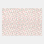 Feuille De Papier Cadeau Fête des mères de fleurs roses mignonnes (Devant 3)