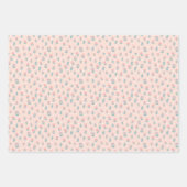 Feuille De Papier Cadeau Fête des mères de fleurs roses mignonnes (Devant 2)