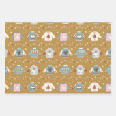 Feuille De Papier Cadeau Fête d'hiver Sweater Snowflakes Noël (Devant)