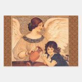 Feuille De Papier Cadeau Fête du chocolat français Steinlen Art (Devant 2)