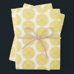 Feuille De Papier Cadeau Fête du Lemon Slice Amalfi<br><div class="desc">Un complément à votre soirée au citron ! Ce papier polyvalent est parfait pour les douches nuptiales,  les fêtes d'anniversaire,  les ménagères,  et ainsi de suite !</div>