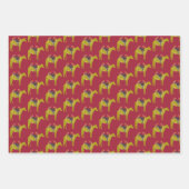 Feuille De Papier Cadeau fête équestre (Devant 2)