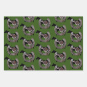 Feuille De Papier Cadeau fête équestre (Devant)