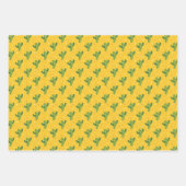 Feuille De Papier Cadeau Fête Florale mexicaine Maracas Cactus (Devant 3)