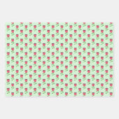 Feuille De Papier Cadeau Fête Florale mexicaine Maracas Cactus (Devant 2)